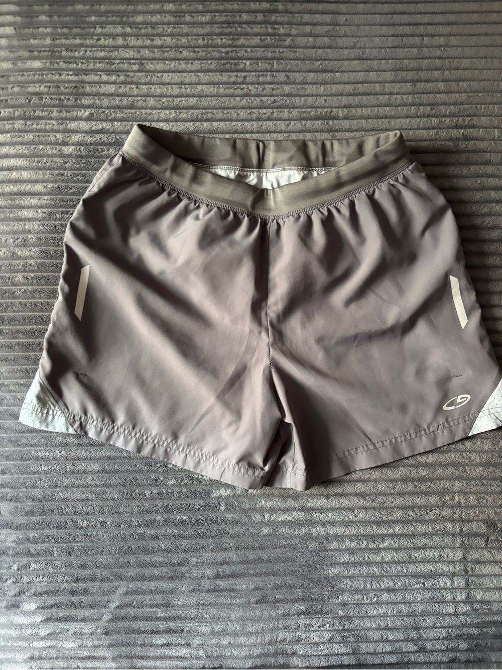 Men’s Lined Champion Light Gray Athletic Shorts